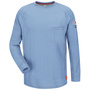 Bulwark® Large Tall Light Blue Westex G2™ Fabrics By Milliken®/Cotton/Polyester/Polyoxadiazole Flame Resistant Long Sleeve Shirt