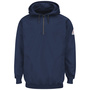 Bulwark® X-Large Tall Navy Blue Cotton/Spandex Brushed Fleece Flame Resistant Sweatshirt
