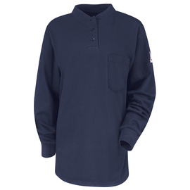 Bulwark® Women's Large Navy EXCEL FR® Flame Resistant Shirt