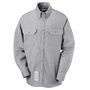 Bulwark® Large Regular Gray Westex Ultrasoft®/Cotton/Nylon Flame Resistant Dress Shirt With Button Front Closure