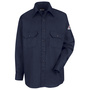 Bulwark® Medium Tall Navy Blue EXCEL FR® ComforTouch® Flame Resistant Uniform Shirt With Button Front Closure