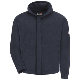 Bulwark® 2X Tall Navy Blue Modacrylic/Wool/Aramid/Lyocell Flame Resistant Sweatshirt With Zipper Front Closure