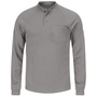 Bulwark® Large Regular Gray Swiss Pique/Modacrylic/Lyocell/Aramid Flame Resistant Polo With Button Front Closure