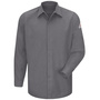 Bulwark® X-Large Tall Gray CoolTouch®/Modacrylic/Lyocell/Aramid Flame Resistant Work Shirt With Gripper Front Closure