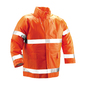 Tingley Medium Hi-Viz Red/Orange 30" Comfort-Brite® 14 mil PVC And Polyester Rain Coat