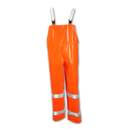 Tingley Large Hi-Viz Red/Orange 30" Comfort-Brite® 14 mil PVC And Polyester Bib Overalls
