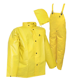 Tingley 4X Yellow DuraScrim™ 10.5 mil PVC And Polyester Suit