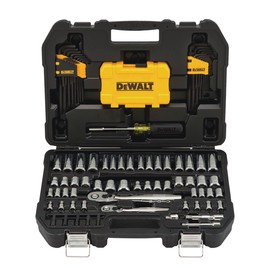 DEWALT® 1/4" X 3/8" Gray Chrome Mechanics Tool Set