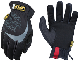 Mechanix Wear® Size 9 Black And Gray FastFit® Leather And TrekDry® Full Finger Mechanics Gloves With Elastic Cuff