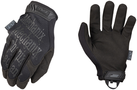 Mechanix Wear® Size 8 Black The Original® Leather And TrekDry® Full Finger Mechanics Gloves With Hook and Loop Cuff