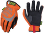 Mechanix Wear® Size 12 Hi-Viz Orange FastFit® Leather And TrekDry® Full Finger Mechanics Gloves With Elastic Cuff