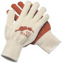 MCR Safety® Small Red Hare® 10 Gauge Russet Nitrile Palm Coated Work Gloves With Russet White Liner And Knit Wrist