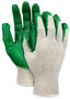 MCR Safety® Small NXG 10 Gauge Green Latex Palm And Fingertips Coated Work Gloves With Green Cotton And Polyester Liner And Knit Wrist
