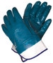 MCR Safety® Large MCR Safety® Blue Nitrile Full Dip Coated Work Gloves With Blue Jersey Liner And Safety Cuff