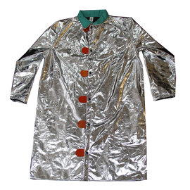 Chicago Protective Apparel Large Silver Aluminized CarbonX Heat Resistant Coat