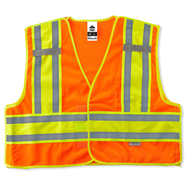 Ergodyne Large - X-Large Orange GloWear® 8244PSV Polyester Mesh Vest