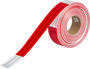 Brady® 2" X 150' Red/White 24 mil Plastic Reflective Tape