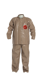 DuPont™ 3X Tan Tychem® 5000 18 mil Chemical Protective Bib Pants/Overalls
