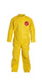 DuPont™ Medium Yellow Tychem® 2000, 10 mil Chemical Protective Coveralls With Open Wrists And Ankles
