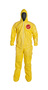 DuPont™ 8X Yellow Tychem® 2000 10 mil Chemical Protective Coveralls (With Hood, Elastic Wrists And Attached Socks)