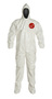 DuPont™ X-Large White Tychem® 4000 12 mil Tychem® 4000 Chemical Protective Coveralls (With Hood, Elastic Wrists And Attached Socks)