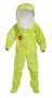 DuPont™ Medium Yellow Tychem® 10000, 28 mil Encapsulated Level B Chemical Protective Suit With Expanded Back And Front Entry