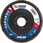 Weiler® Tiger® Ceramic 4 1/2" X 7/8" 80 Grit Type 29 Flap Disc