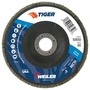 Weiler® Tiger® 6" X 7/8" 60 Grit Type 29 Flap Disc