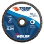 Weiler® Tiger® Bobcat 3" X Type S Mount 40 Grit Type 27 Flap Disc