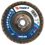 Weiler® Tiger® X 4 1/2" X 5/8" - 11 60 Grit Type 27 Flap Disc