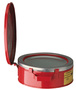 Justrite® 2 Quart Red Galvanized Steel Safety Bench Can