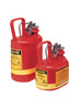 Justrite® 1 Gallon Red Polyethylene Safety Can