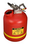 Justrite® 5 Gallon Red Polyethylene Disposal Can