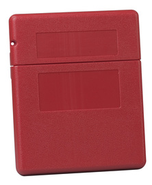 Justrite® 10 1/4" W X 12 1/2" H X 2 1/4" D" Red Polyethylene Storage Box