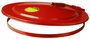 Justrite® 18 3/8" Dia" Red Steel Drum Cover