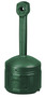 Justrite® 16 1/2" W X 38 1/2" H Green Smokers Cease-Fire® Polyethylene Cigarette Butt Receptacle