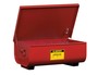 Justrite® 11 Gallon Red Galvanized Steel Rinse Tank
