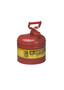 Justrite® 2 Gallon Red Galvanized Steel Safety Can