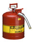 Justrite® 5 Gallon Red AccuFlow™ Galvanized Steel Safety Can