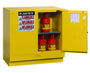 Justrite® 22 Gallon Yellow Sure-Grip® EX 18 Gauge Cold Rolled Steel Safety Cabinet