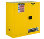 Justrite® 30 Gallon Yellow Sure-Grip® EX 18 Gauge Cold Rolled Steel Safety Cabinet