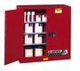 Justrite® 40 Gallon Red Sure-Grip® EX 18 Gauge Cold Rolled Steel Safety Cabinet