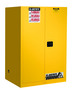 Justrite® 90 Gallon Yellow Sure-Grip® EX 18 Gauge Cold Rolled Steel Safety Cabinet