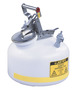 Justrite® 2 Gallon White Centura™ Polyethylene Safety Disposal Can