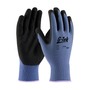 Protective Industrial Products X-Small G-Tek® 13 Gauge Black Nitrile Palm And Finger Coated Work Gloves With Blue Nylon Liner And Knit Wrist