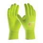 Protective Industrial Products Medium MaxiFlex® Ultimate™ 15 Gauge Hi-Viz Yellow Nitrile Palm And Finger Coated Work Gloves With Hi-Viz Yellow Nylon And Elastane Liner And Knit Wrist