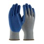 Protective Industrial Products Medium G-Tek® 10 Gauge Blue Latex Palm And Finger Coated Work Gloves With Gray Cotton And Polyester Liner And Knit Wrist