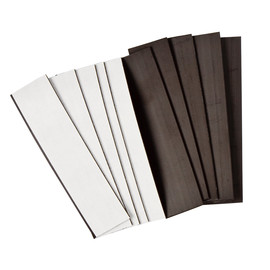 Brady® 4" X .0625" White Magnetic Plastic Magnet Strips (10 Per Pack)