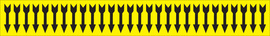 Brady® 1/2" X 2 1/4" Black/Yellow Vinyl Pipe Marker