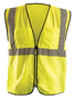 OccuNomix Small/Medium/Small - Medium Hi-Viz Yellow Polyester/Mesh Vest